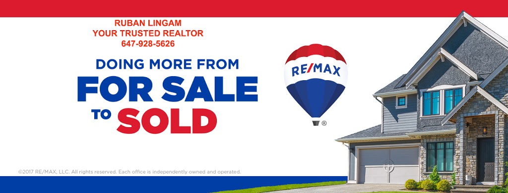 RE/MAX RUBAN LINGAM | 1286 Kennedy Rd #3, Scarborough, ON M1P 2L5, Canada | Phone: (647) 928-5626