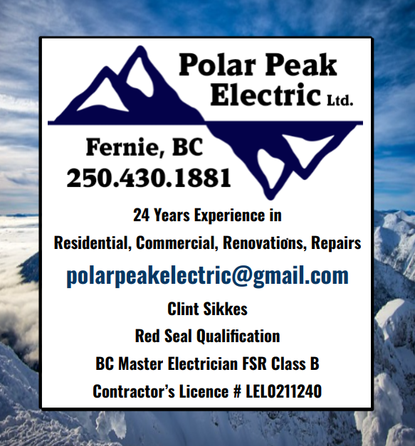 Polar Peak Electric Ltd | 861 3 Ave, Fernie, BC V0B 1M0, Canada | Phone: (250) 430-1881