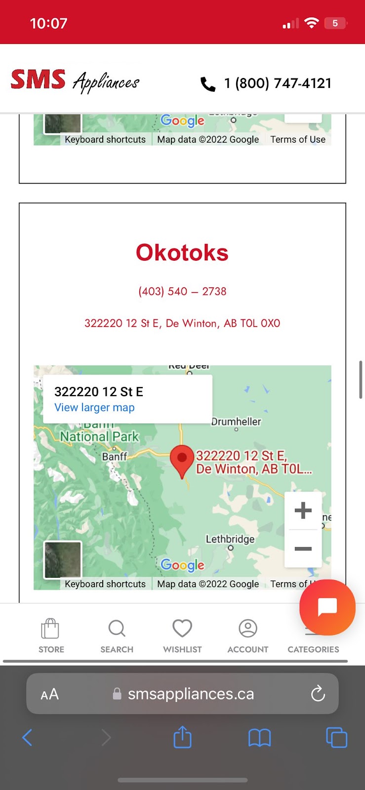 SMS Appliances Okotoks | 322220 12 St E, De Winton, AB T0L 0X0, Canada | Phone: (403) 540-2738