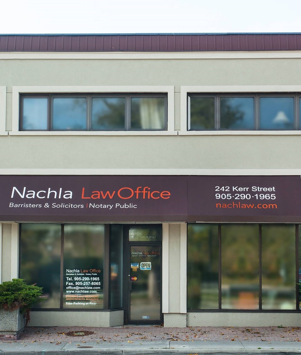 Nachla Law Office | 242 Kerr St #2, Oakville, ON L6K 3B2, Canada | Phone: (905) 290-1965