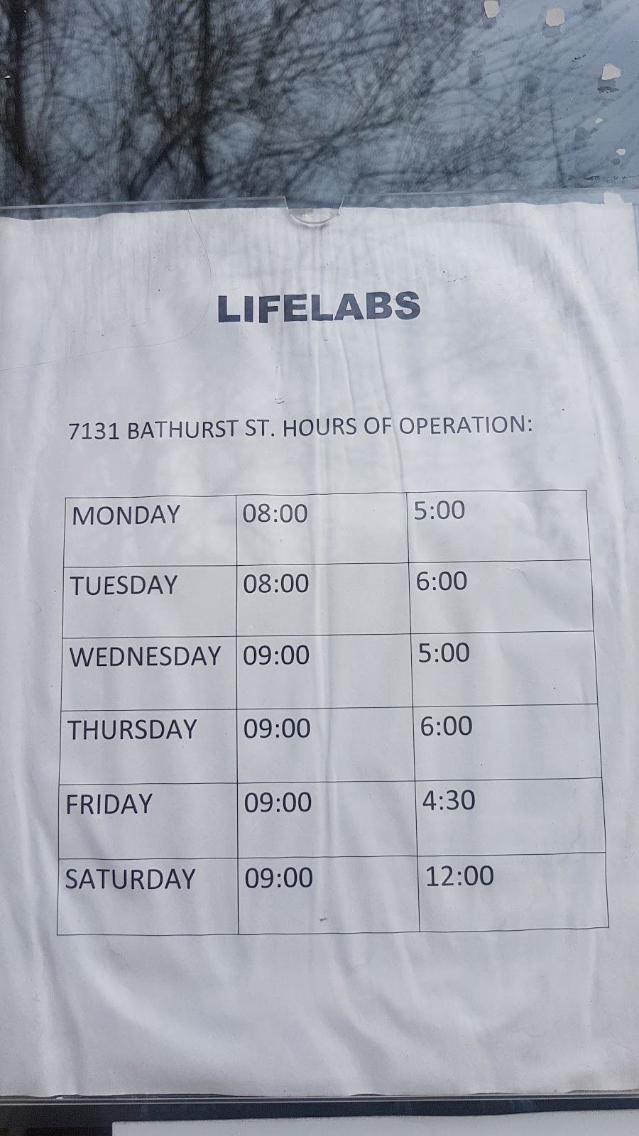 Lifelabs ( in My Health Centre) | 7131 Bathurst St, Thornhill, ON L4J 2J7, Canada | Phone: (877) 849-3637