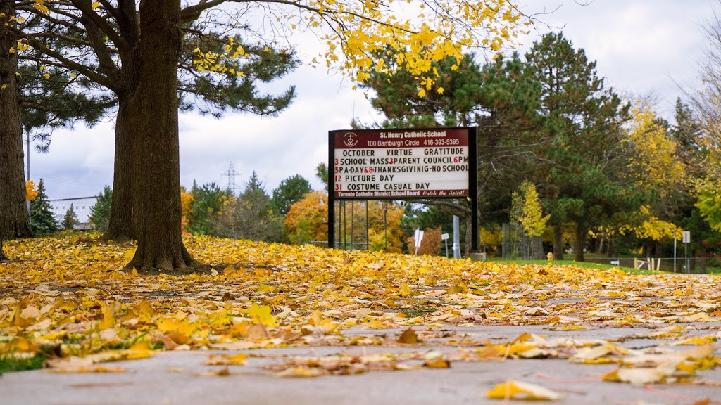 St. Henry Catholic School | 100 Bamburgh Cir, Scarborough, ON M1W 3R3, Canada | Phone: (416) 393-5395