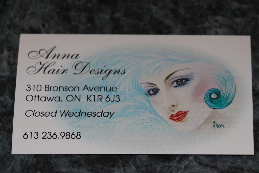 Anna Hair Design | 310 Bronson Ave, Ottawa, ON K1R 6J3, Canada | Phone: (613) 236-9868