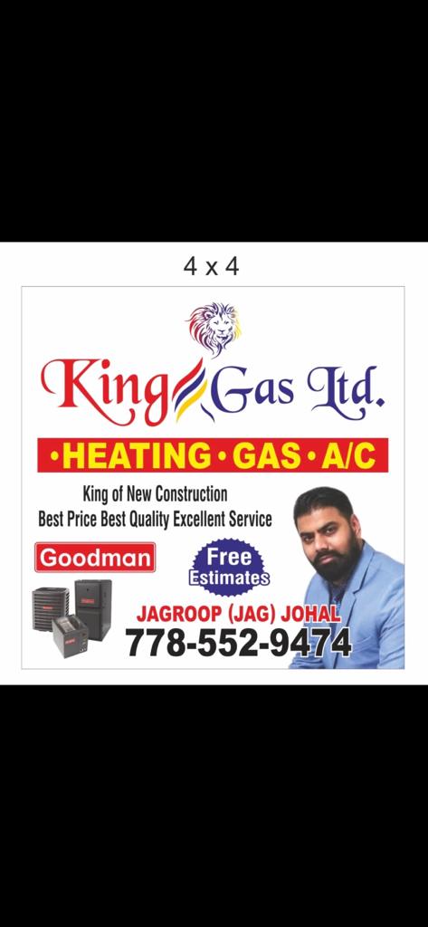 King Gas Ltd. | 1867 Bradner Rd, Abbotsford, BC V4X 1E1, Canada | Phone: (778) 552-9474