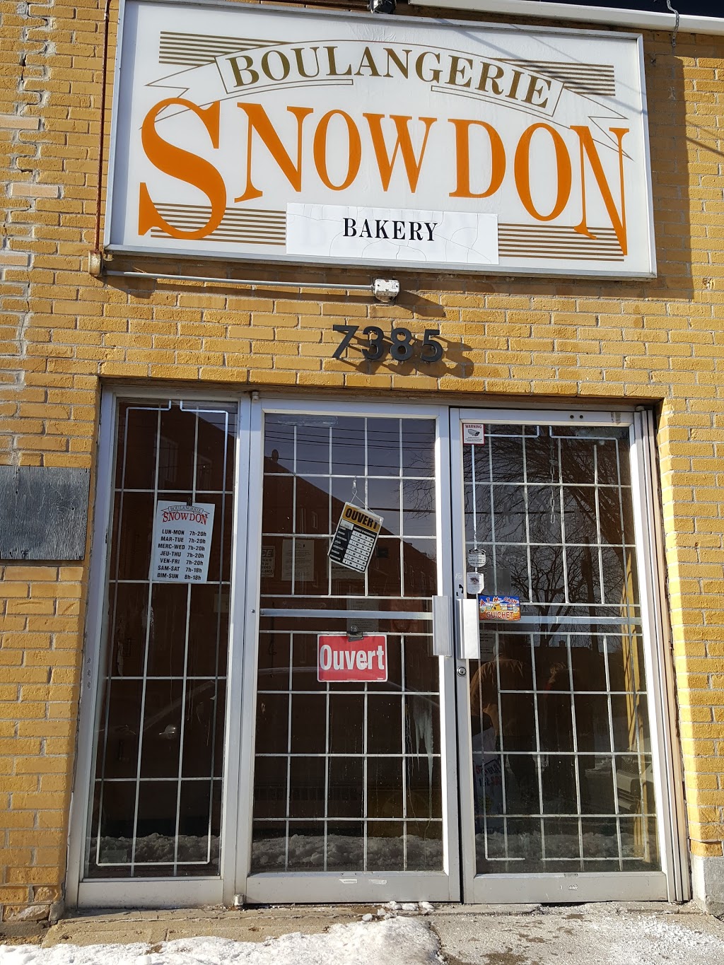 Boulangerie Snowdon | 7385 Avenue Harley, Montréal, QC H4B 1L5, Canada | Phone: (514) 481-9710