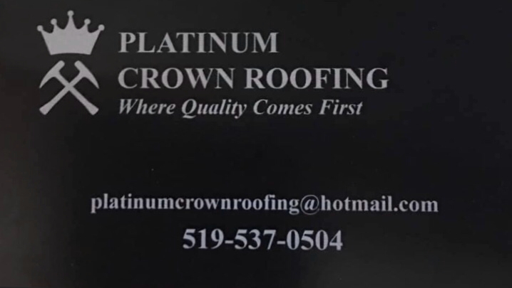 Platinum Crown Roofing | 129 Riddell St, Woodstock, ON N4S 6M6, Canada | Phone: (519) 537-0504