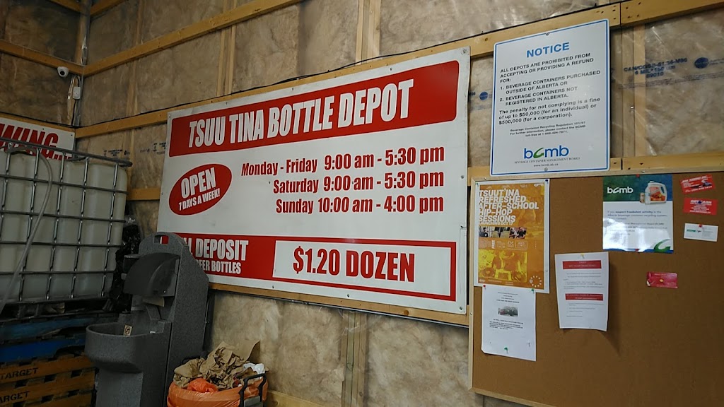 Tsuu Tina Bottle Depot | 20 Bullhead Rd, Calgary, AB T3T 0A6, Canada | Phone: (403) 238-1334