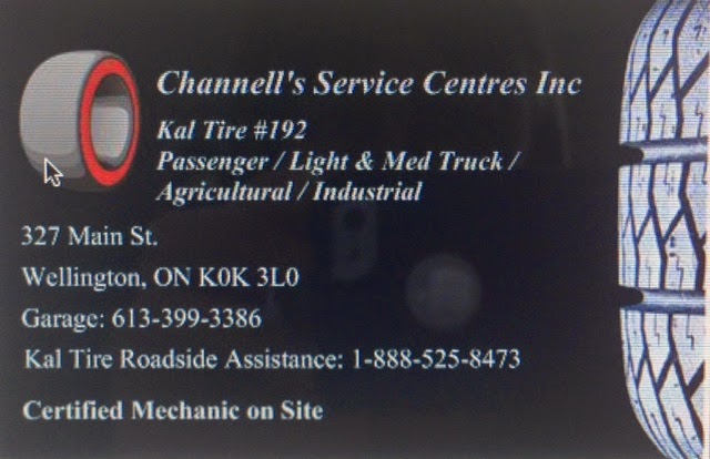 Channell Service Centre Inc | 327 Wellington Main St, Wellington, ON K0K 3L0, Canada | Phone: (613) 399-3386