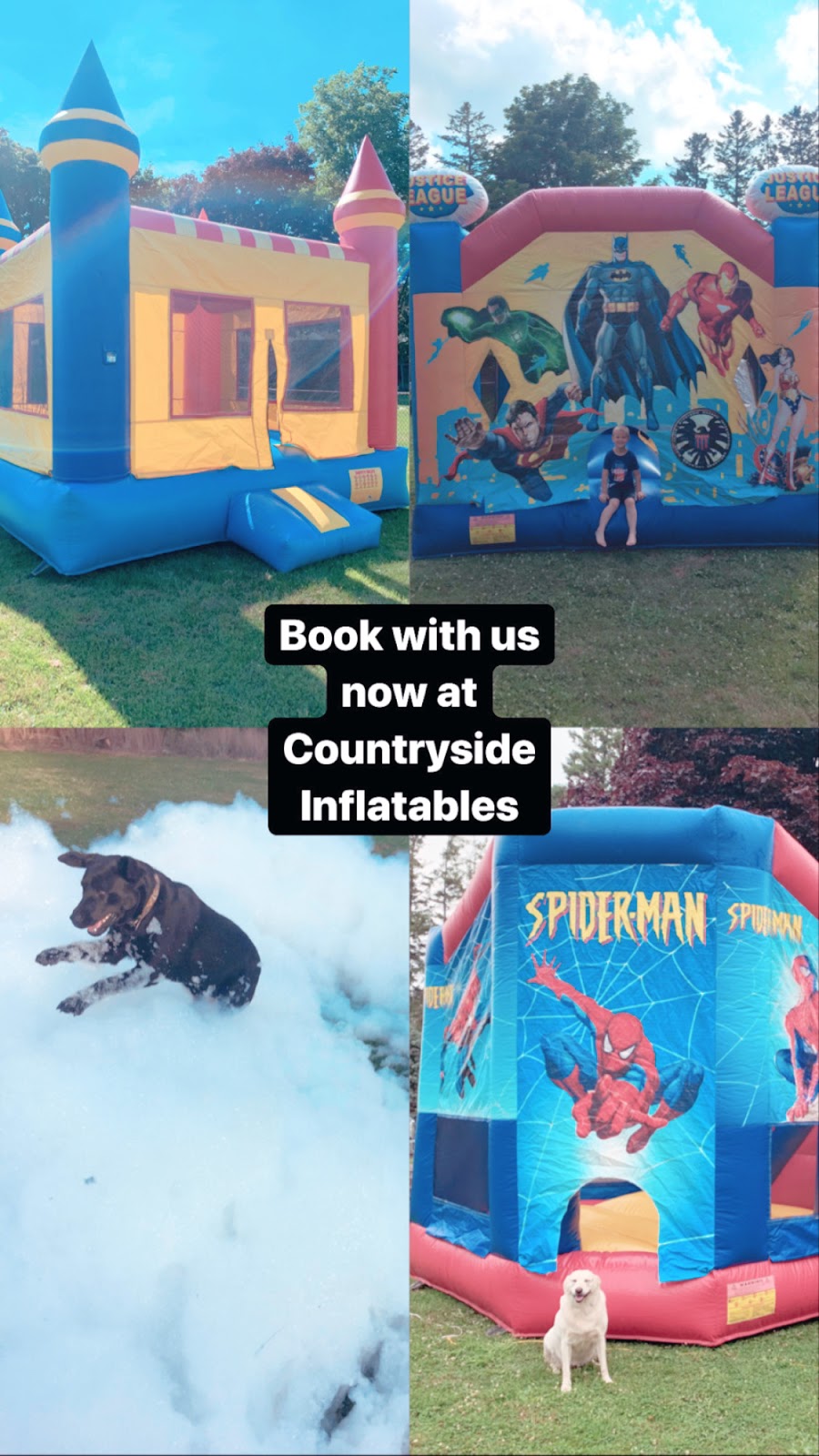 Countryside Inflatables Elgin | 8259 Mill Rd, St Thomas, ON N5P 3S5, Canada | Phone: (519) 630-7681