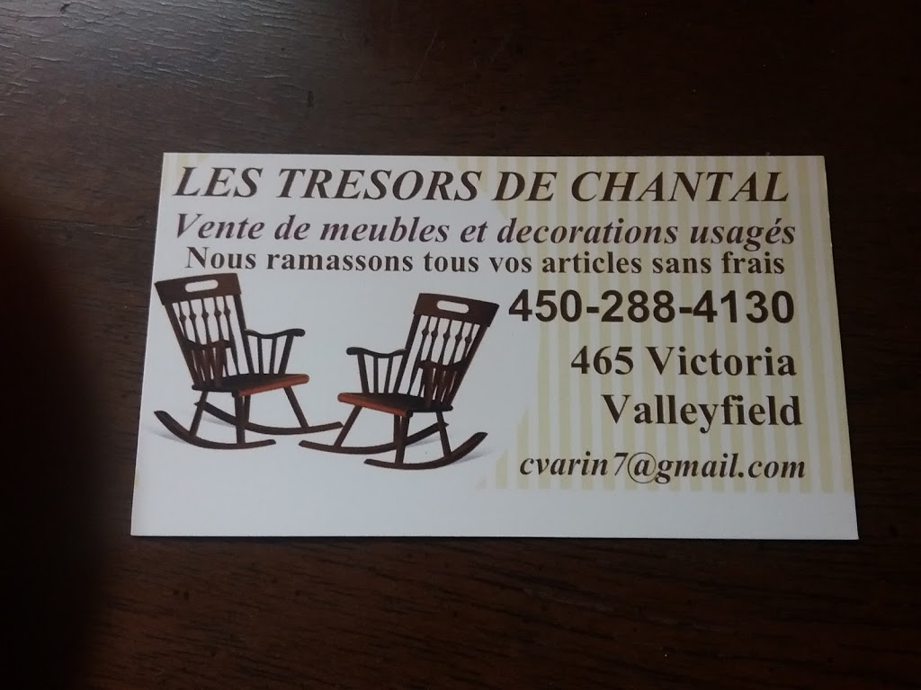 TREASURES OF CHANTAL REC. | 465 Rue Victoria, Salaberry-de-Valleyfield, QC J6T 1C1, Canada | Phone: (450) 288-4130