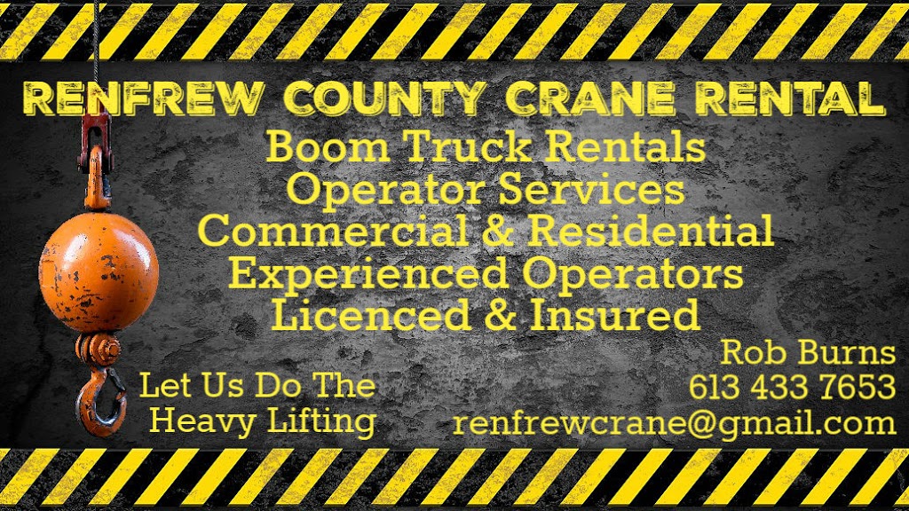 Renfrew County Crane Rental | 1205A Grant Rd, Renfrew, ON K7V 3Z9, Canada | Phone: (613) 433-7653