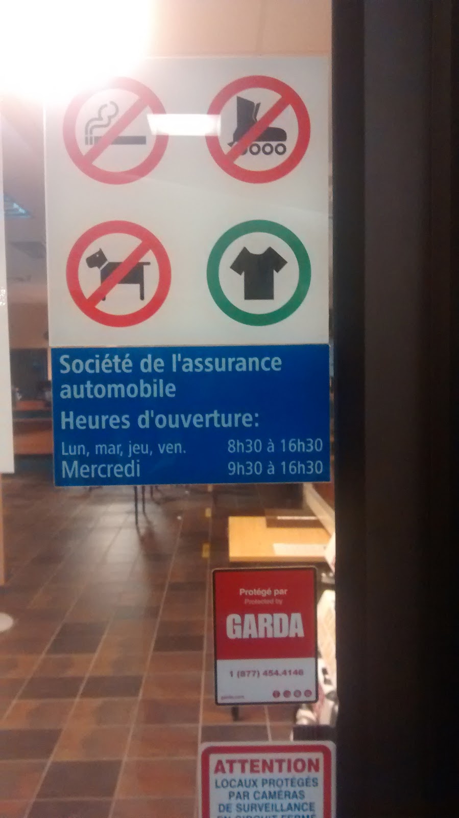 Société de lassurance automobile du Québec (SAAQ) | 1021 Av. du Palais local 103, Saint-Joseph-de-Beauce, QC G0S 2V0, Canada | Phone: (800) 361-7620