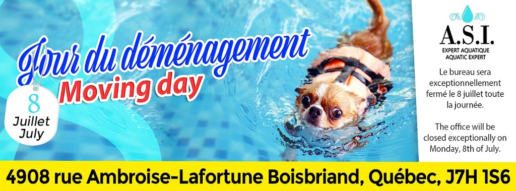 A.S.I. Expert Aquatique / Aquatic Expert | 4908 Rue Ambroise-Lafortune, Boisbriand, QC J7H 1S6, Canada | Phone: (450) 433-4137