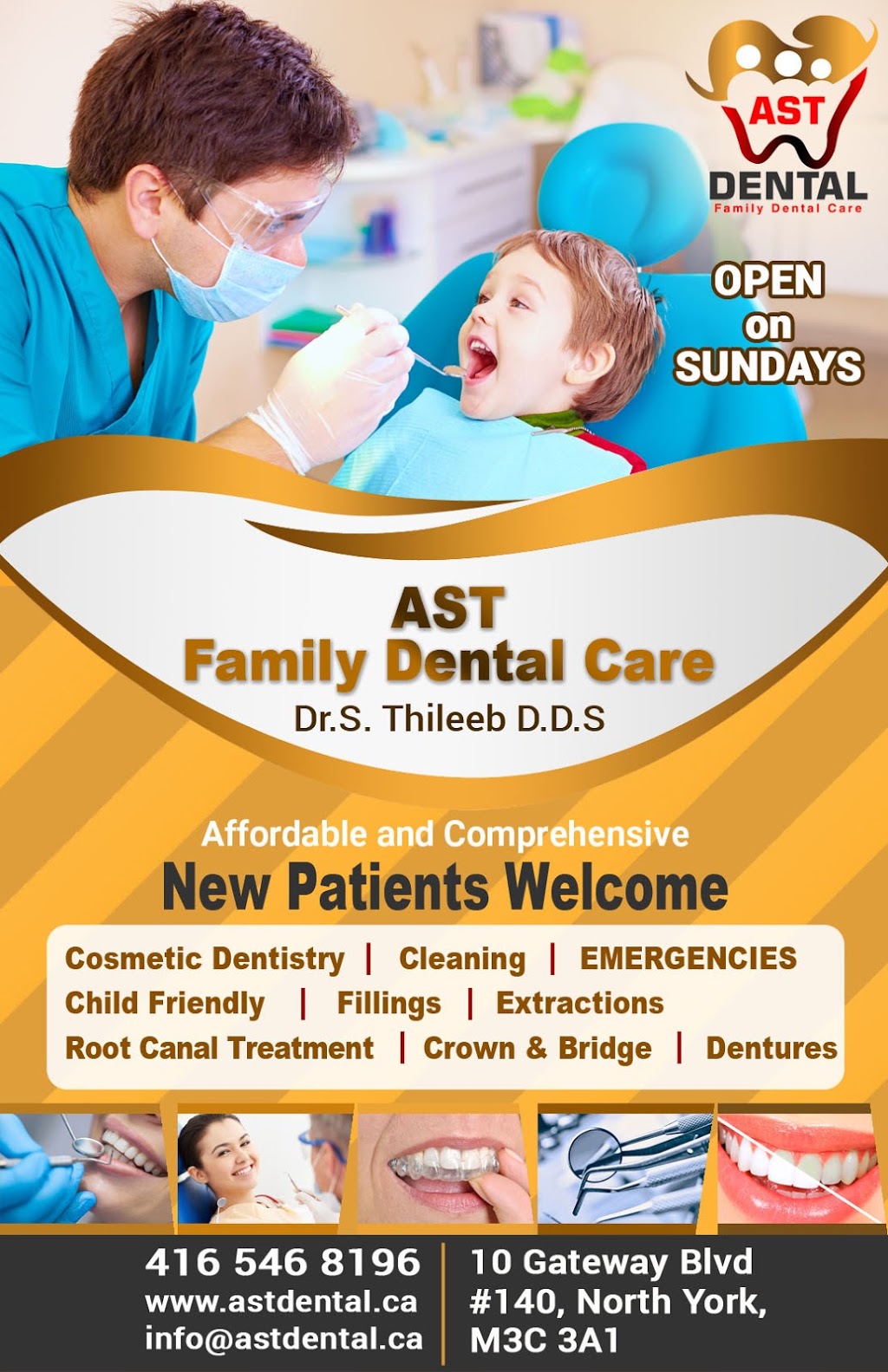 Dr. Thileeb Selvarajah D.D.S (AST Family Dental Care) | 10 Gateway Blvd #140, North York, ON M3C 3A1, Canada | Phone: (416) 546-8196