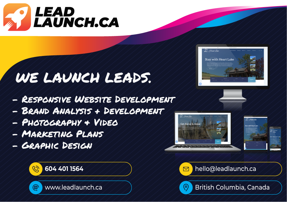 Lead Launch Nanaimo Web Design | 444 Bruce Ave, Nanaimo, BC V9R 5W5, Canada | Phone: (604) 401-1564