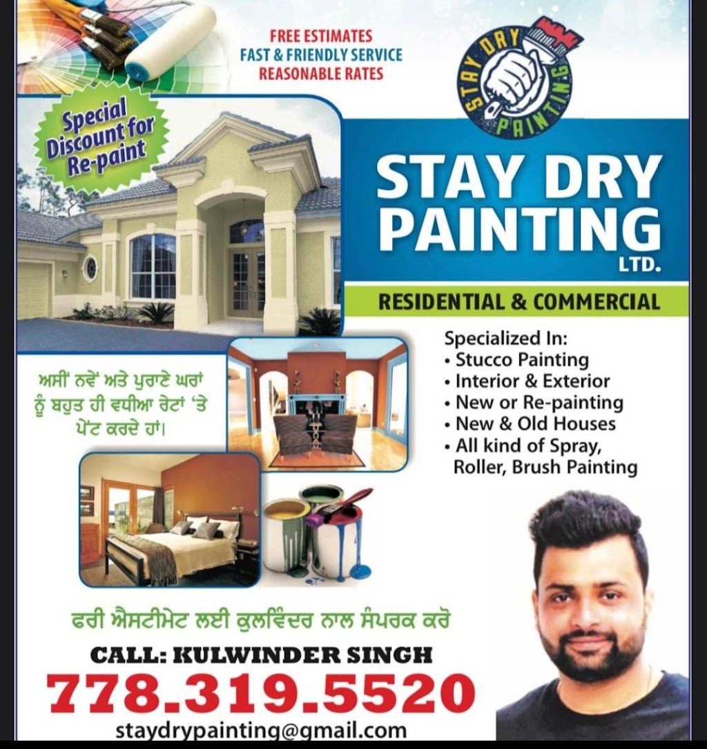 Stay Dry Painting Ltd | 5719 172 St, Surrey, BC V3S 3Z4, Canada | Phone: (778) 319-5520