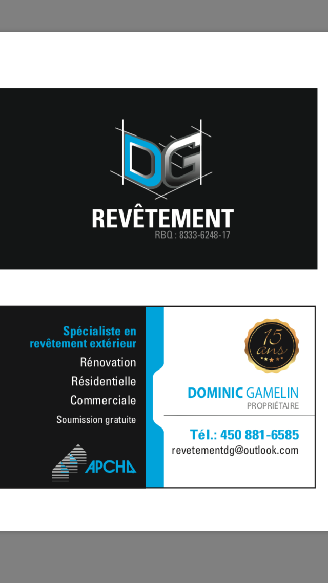 Revêtement DG | 342 Rue Lachapelle, Saint-François-du-Lac, QC J0G 1M0, Canada | Phone: (450) 881-6585