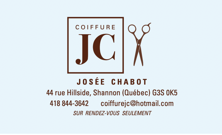 Coiffure JC | 44 Chem. Hillside, Shannon, QC G3S 0K5, Canada | Phone: (418) 844-3642