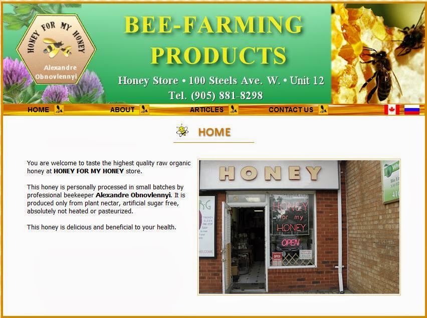 HONEY FOR MY HONEY | 100 Steeles Ave W, Thornhill, ON L4J 7Y1, Canada | Phone: (905) 881-8298