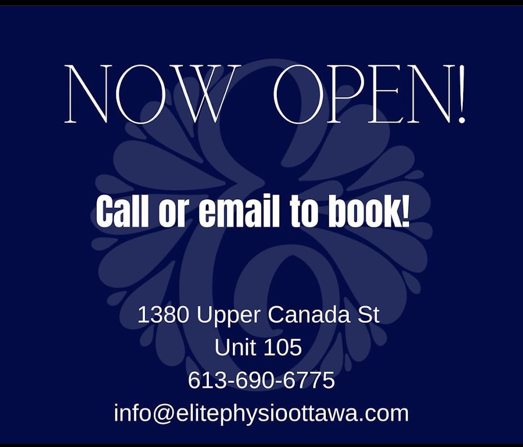 Elite Physio Ottawa | 1380 Upper Canada St Unit-105, Ottawa, ON K2T 0N7, Canada | Phone: (613) 690-6775