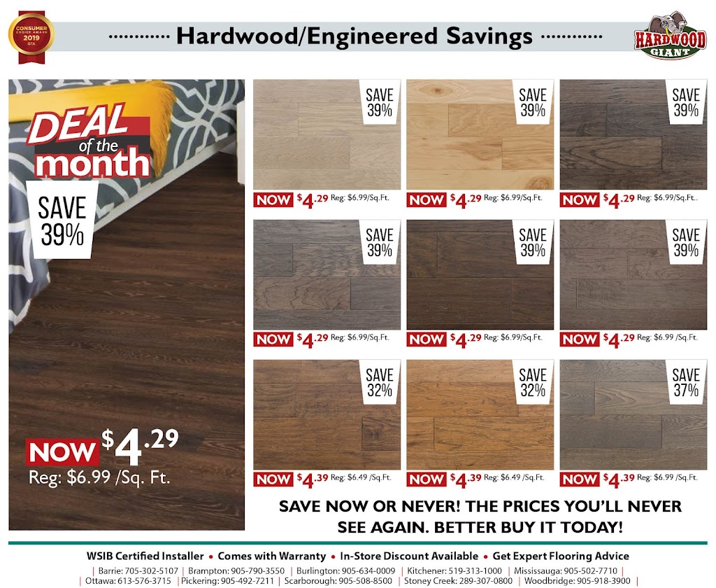 Hardwood Giant Kanata | 767 Silver Seven Rd Unit 20, Kanata, ON K2V 0A1, Canada | Phone: (613) 800-1475