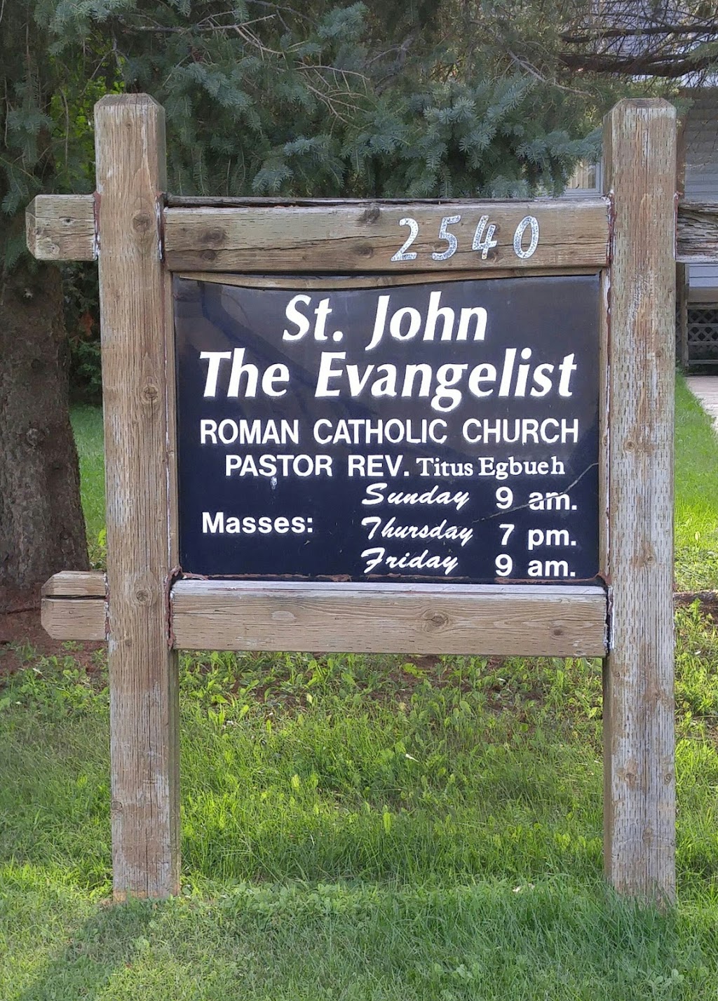 St. John the Evangelist Church | 2540 Stagecoach Rd, Osgoode, ON K0A 2W0, Canada | Phone: (613) 821-0761