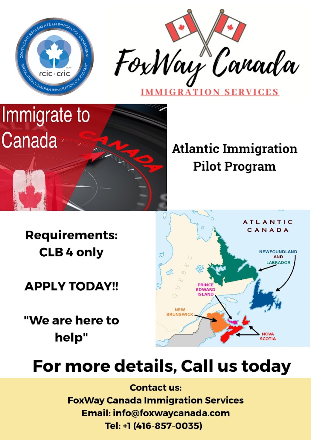 Fox Way Canada Immigration Services | 26 Scenic Ridge Gate, Paris, ON N3L 0K4, Canada | Phone: (416) 857-0035