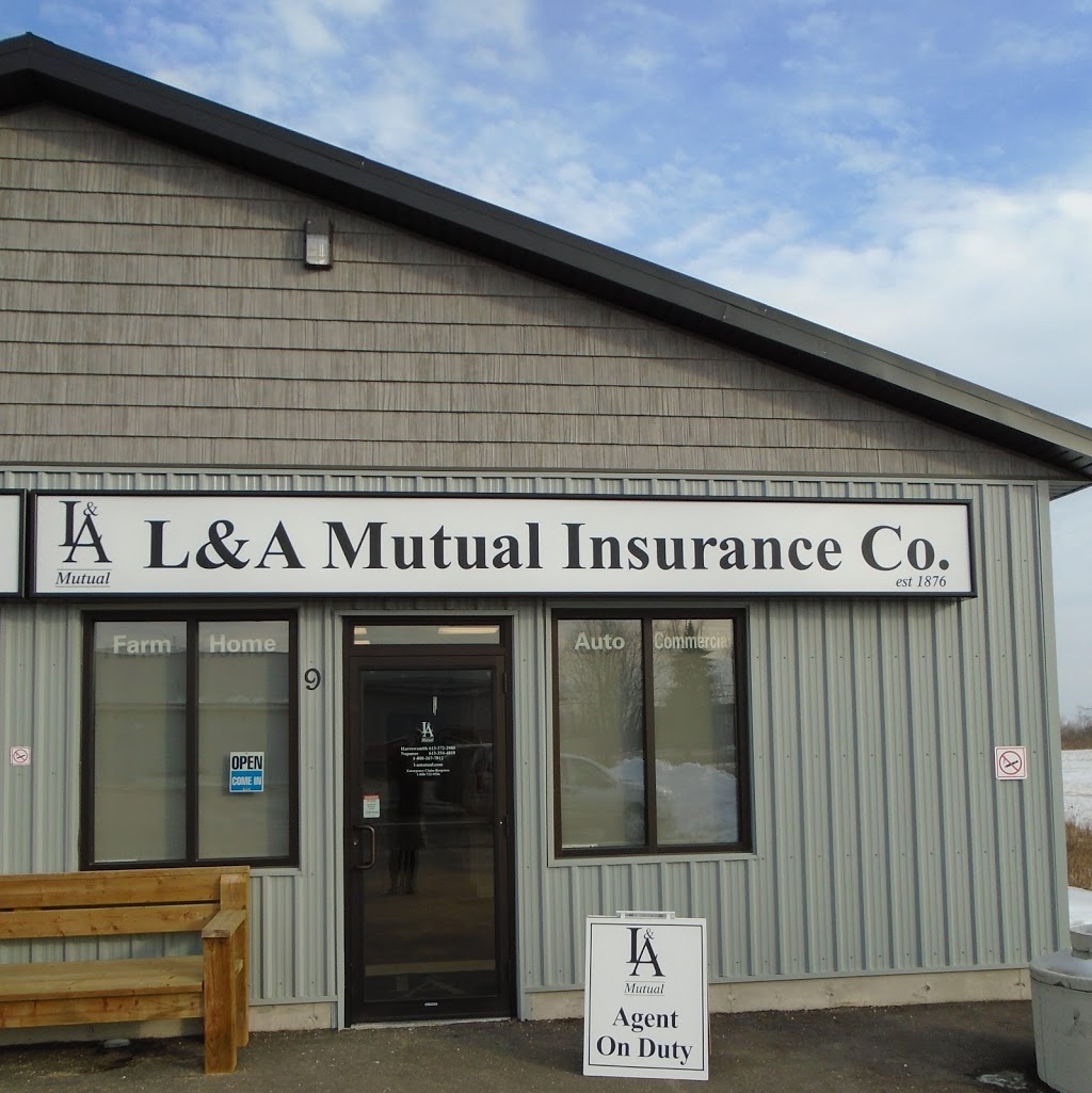 L & A Mutual Insurance Co | 9-5062 Road 38, Harrowsmith, ON K0H 1V0, Canada | Phone: (613) 372-2980