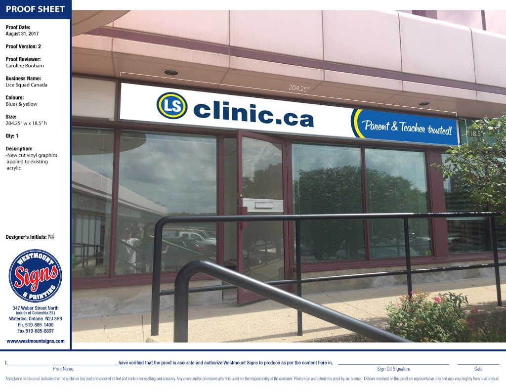 Lice Squad Kitchener-Waterloo (LS CLINIC) | 300 Victoria St N #10, Kitchener, ON N2H 6R9, Canada | Phone: (519) 576-5423