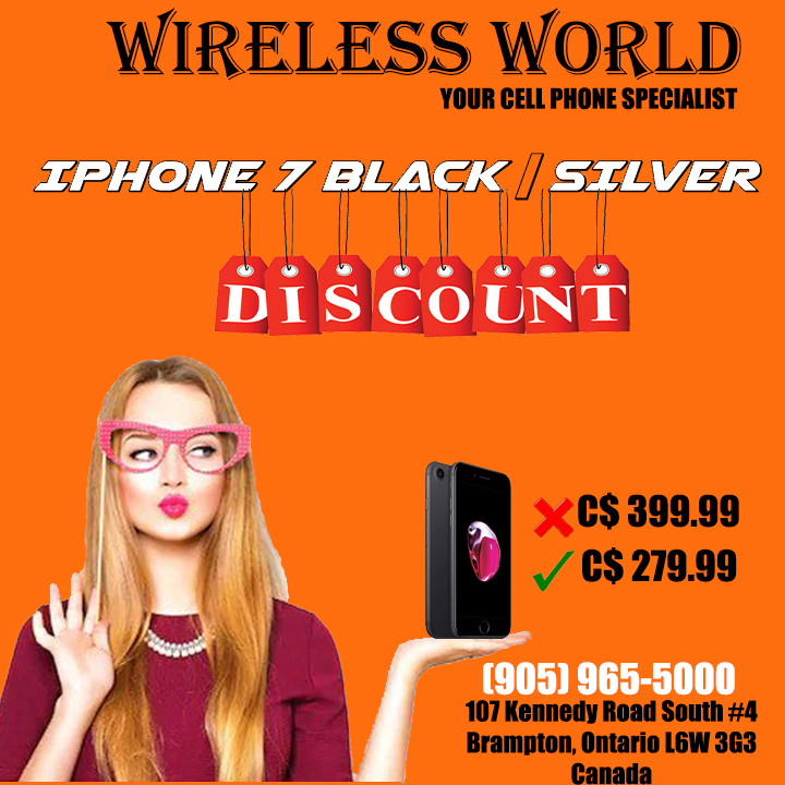 Wireless World | 107 Kennedy Rd S #4, Brampton, ON L6W 3G3, Canada | Phone: (905) 965-5000