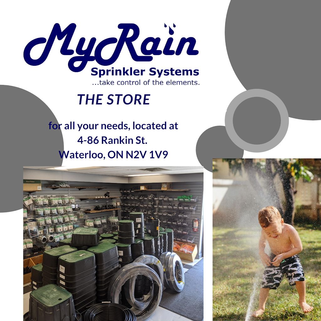 MyRain Sprinkler Systems | 86 Rankin St, Waterloo, ON N2V 1V9, Canada | Phone: (519) 880-8480