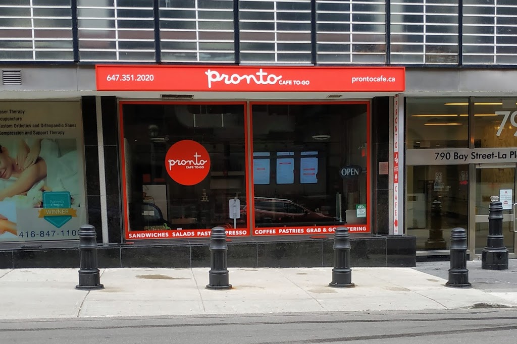 Pronto Cafe To-Go Toronto | 790 Bay St, Toronto, ON M5G 1N8, Canada | Phone: (647) 351-2020