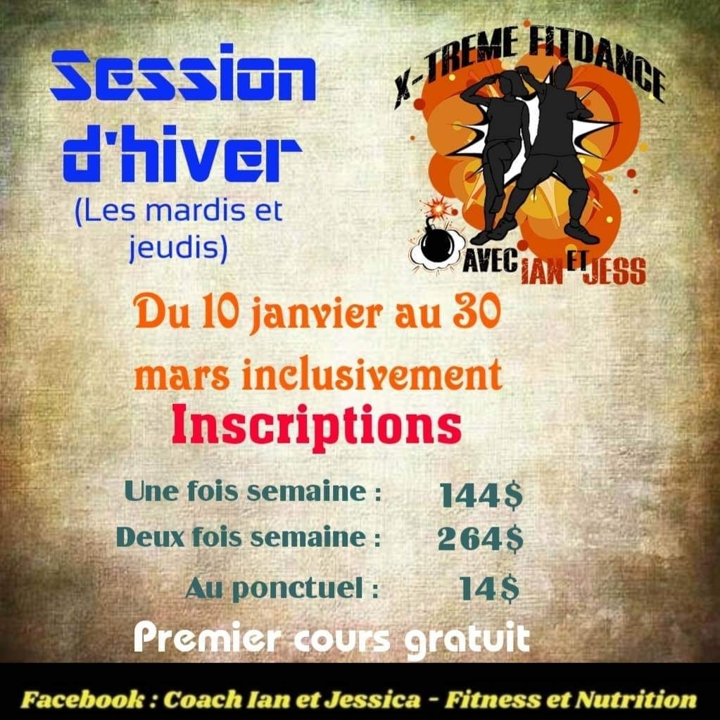 X-Treme FitDance avec Ian et Jess | 353 Rue Adrien-Fontaine, Saint-Jean-sur-Richelieu, QC J2X 5M5, Canada | Phone: (450) 272-6212