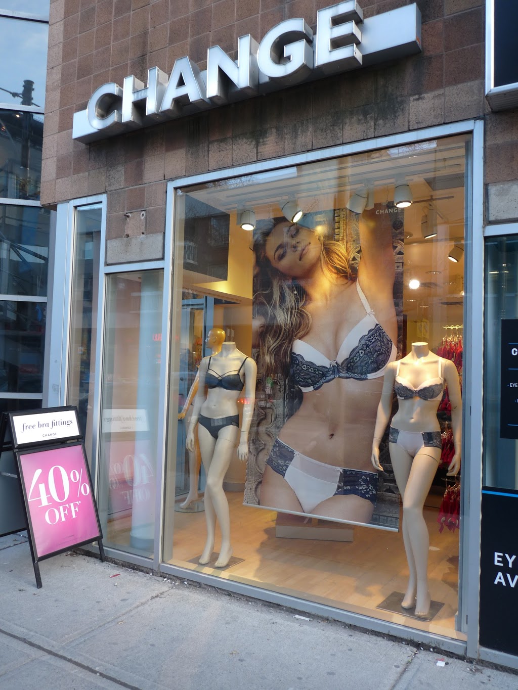 CHANGE Lingerie | 315 Queen St W, Toronto, ON M5V 2X2, Canada | Phone: (416) 977-7667