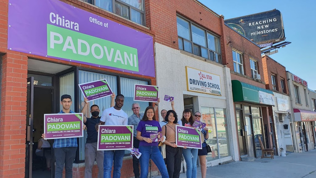 Chiara Padovani campaign | 2575 Eglinton Ave W, York, ON M6M 1T3, Canada | Phone: (647) 479-9796