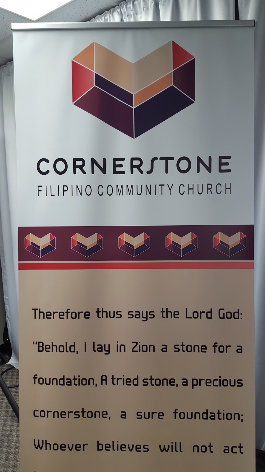 Cornerstone Filipino Community Church | 9511 63 Ave NW, Edmonton, AB T6E 0G2, Canada | Phone: (780) 360-5345