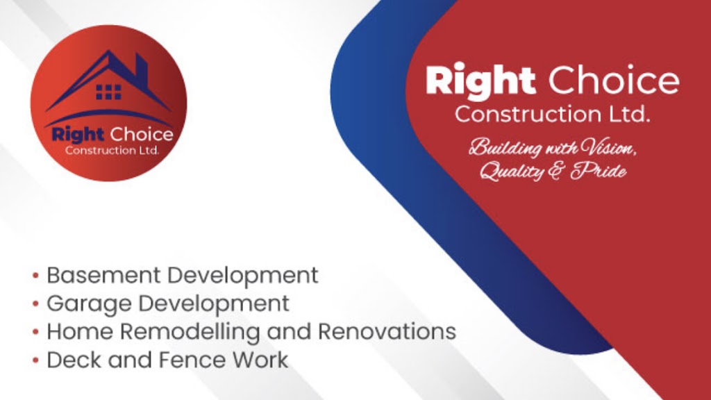 Right Choice Construction Ltd. | 378 Redstone Ave NE, Calgary, AB T3N 1N1, Canada | Phone: (587) 966-2383