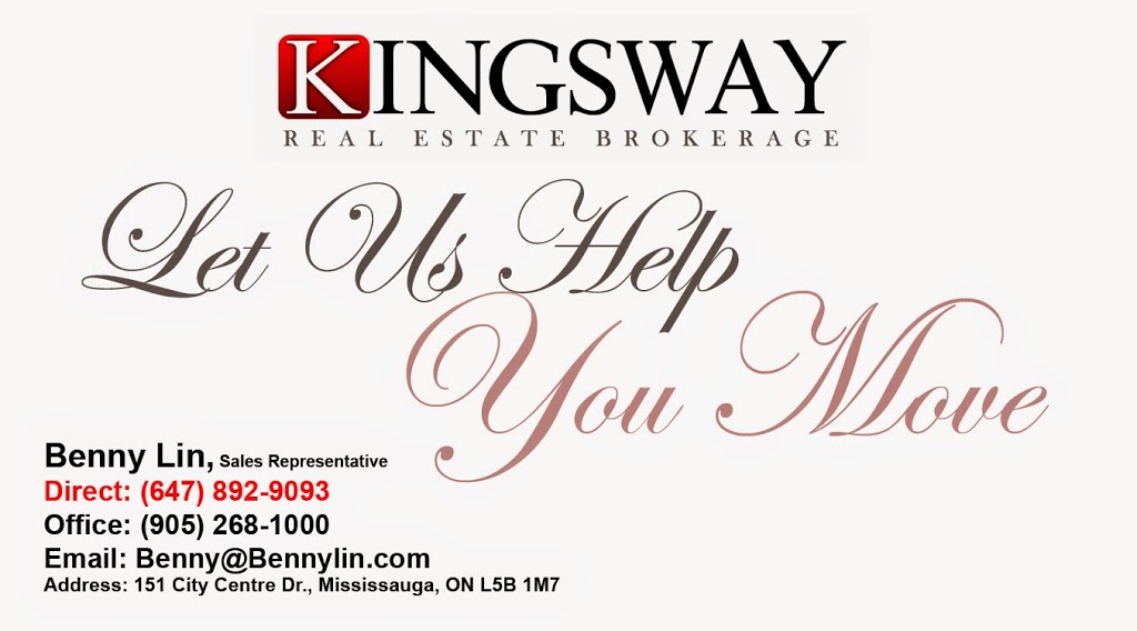Kingsway Real Estate: Benny Lin | 151 City Centre Dr #300, Mississauga, ON L5B 1M7, Canada | Phone: (905) 268-1000
