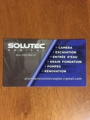 Plomberie Solutec Saglac | 2719 Bd du Royaume, Jonquière, QC G7X 7V3, Canada | Phone: (418) 718-1488