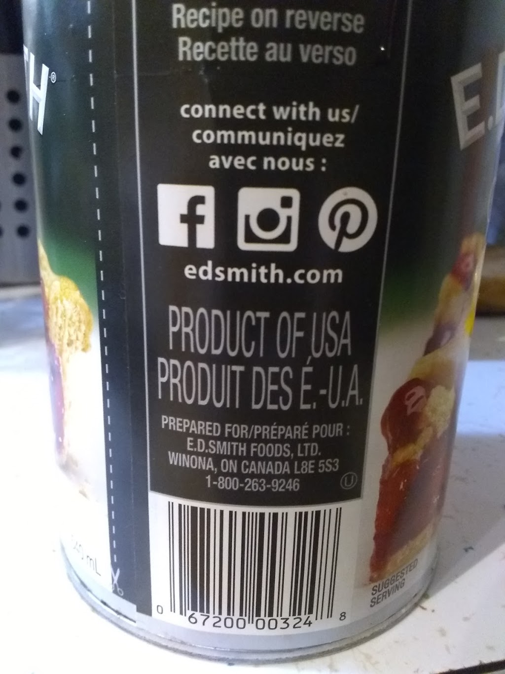 E D Smith Foods Ltd | 944 Hwy # 8,, Hamilton, ON L8E 5K0, Canada | Phone: (905) 643-1211