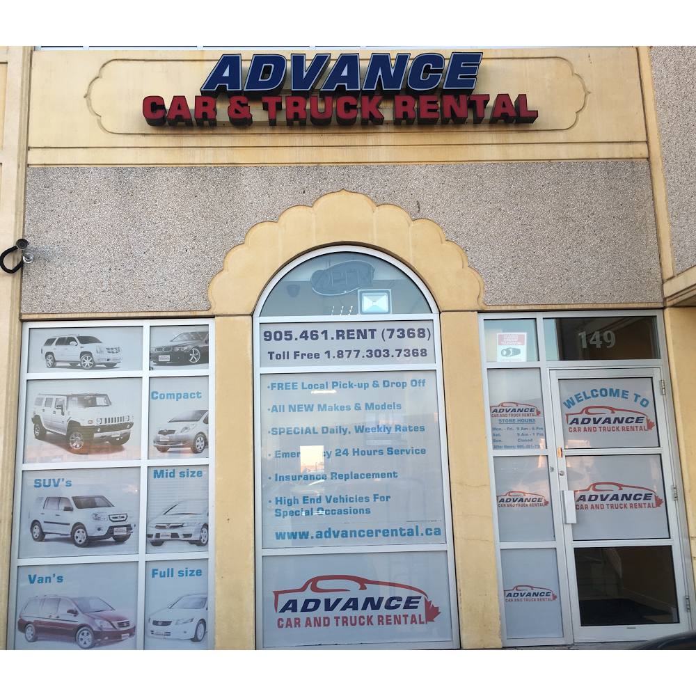 Advance Car And Truck Rental | 2960 Drew Rd #149, Mississauga, ON L4T 0A5, Canada | Phone: (905) 461-7368