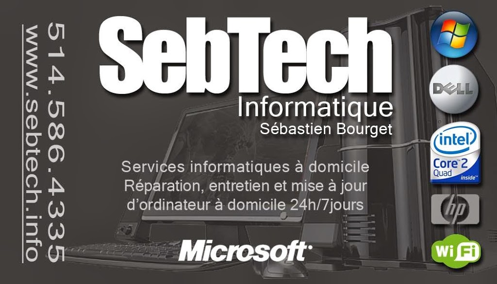 SebTech Informatique | 596 Place Léon-Charbonneau, Deux-Montagnes, QC J7R 7A8, Canada | Phone: (514) 586-4335