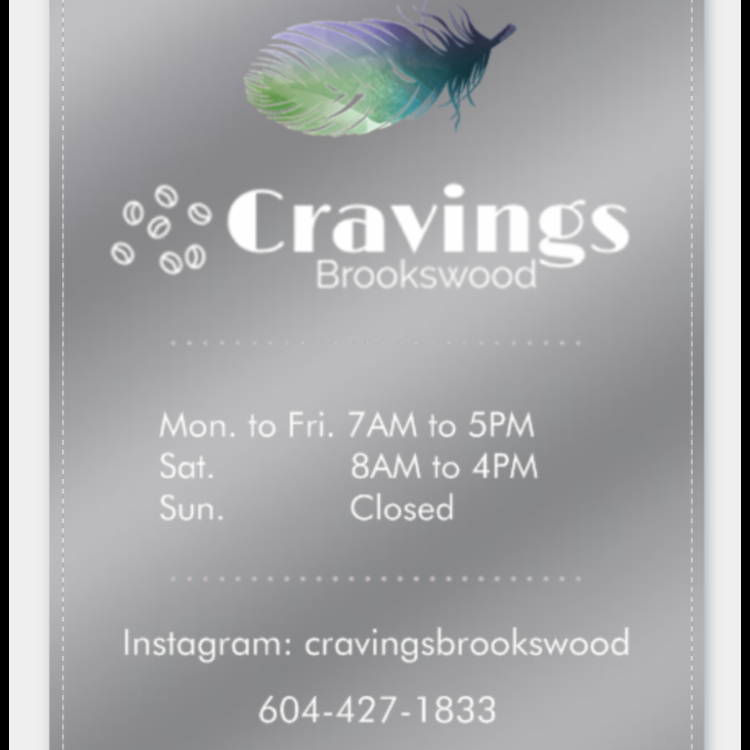 Cravings Brookswood | 4061 200 St #114, Langley City, BC V3A 1K8, Canada | Phone: (604) 427-1833