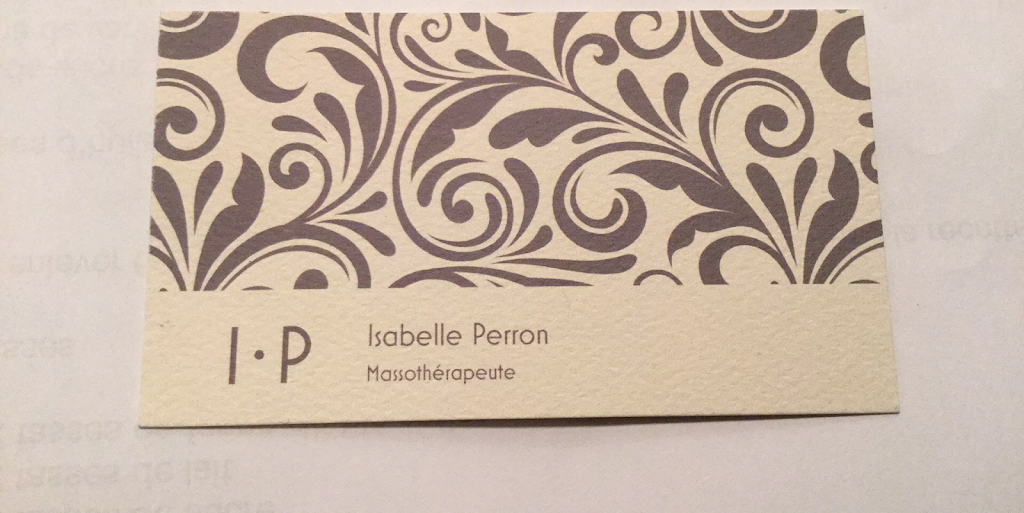 Isabelle Perron Massothérapeute | 2692 Rue Beaubien E, Montréal, QC H1Y 1G7, Canada | Phone: (514) 979-2473