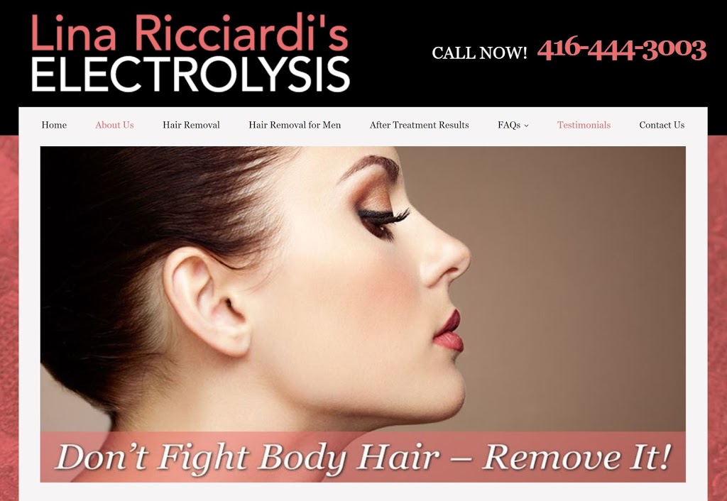 Lina Ricciardis Electrolysis | 170 The Donway W Suite 408, North York, ON M3C 2G3, Canada | Phone: (416) 444-3003