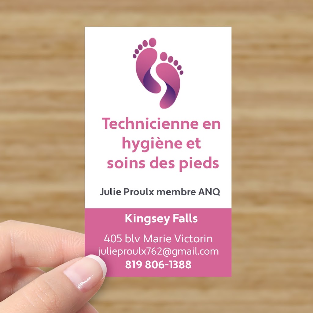 Julie Proulx Soins de pieds | 405 Bd Marie Victorin, Kingsey Falls, QC J0A 1B0, Canada | Phone: (819) 806-1388