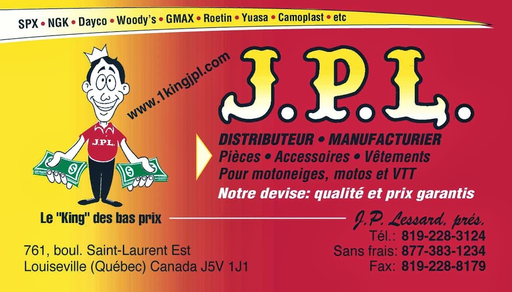 J P L Designs Inc. | 761 Boulevard Saint Laurent E, Louiseville, QC J5V 1J1, Canada | Phone: (819) 228-3124