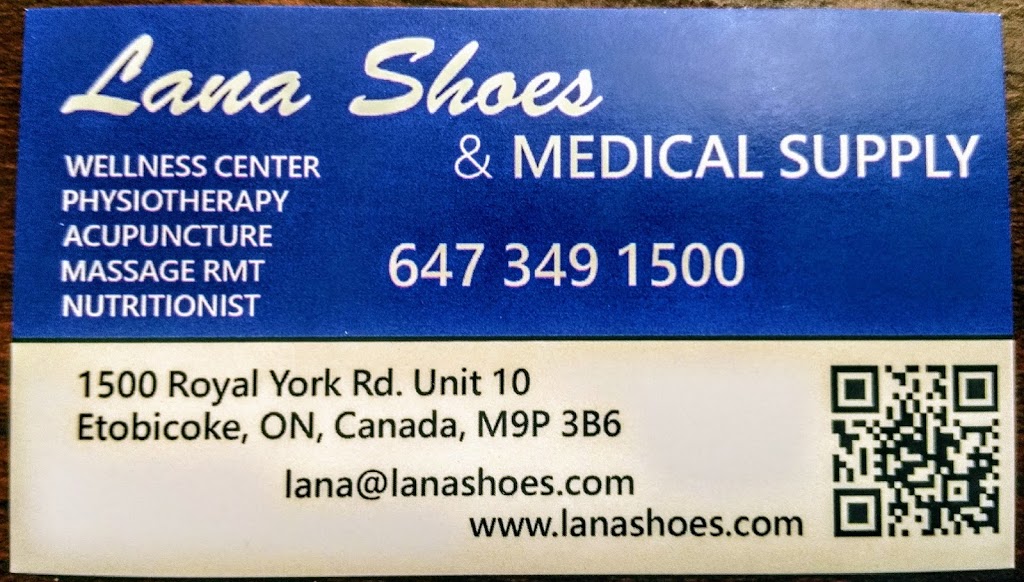 Lana Shoes & Medical Supply | 1500 Royal York Rd Unit 10, Etobicoke, ON M9P 3B6, Canada | Phone: (647) 349-1500