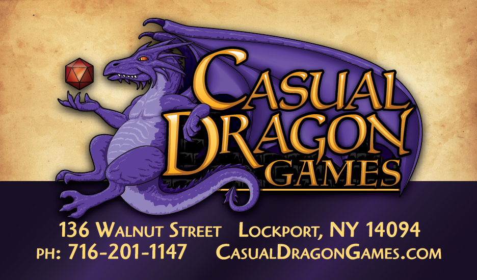 Casual Dragon Games | 136 Walnut St, Lockport, NY 14094, USA | Phone: (716) 201-1147