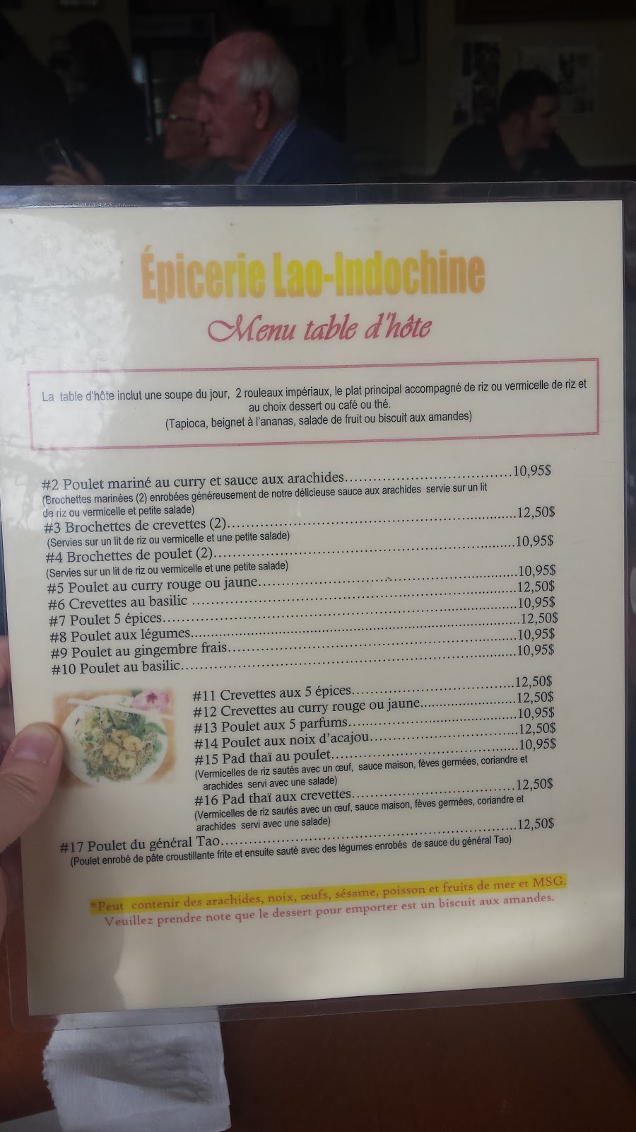 Restaurant Lao Indochine | 538 Avenue des Oblats, Québec, QC G1N 1V6, Canada | Phone: (418) 524-3955